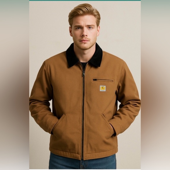 Carhartt Other - Carhartt** Style Jacket with Black Collar, Size Large.